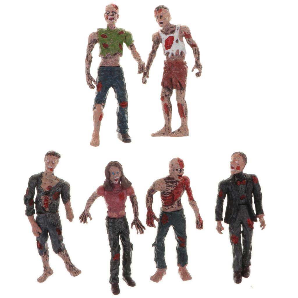 Kids Zombie Toys - โมเดลของเล่นซอมบี้พลาสติกแบบถอดประกอบได้ สำหรับเด็ก ของสะสมวันฮาโลวีน