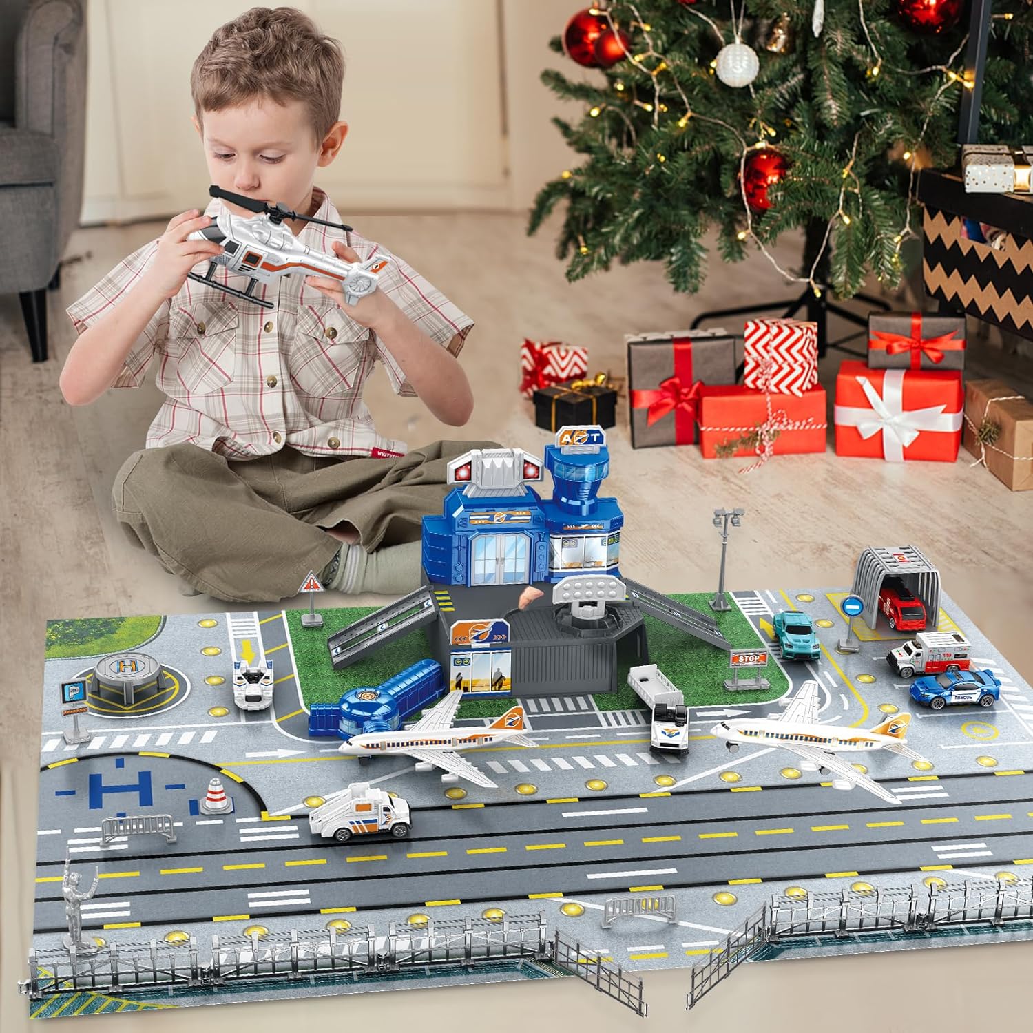 ชุดของเล่นฉากสนามบินสำหรับเด็ก - Kids Toys Xmas บทวิจารณ์และราคา