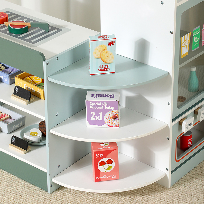 ชุดของเล่นร้านขายของชำไม้สำหรั - Toy Cash Register บทวิจารณ์และราคา