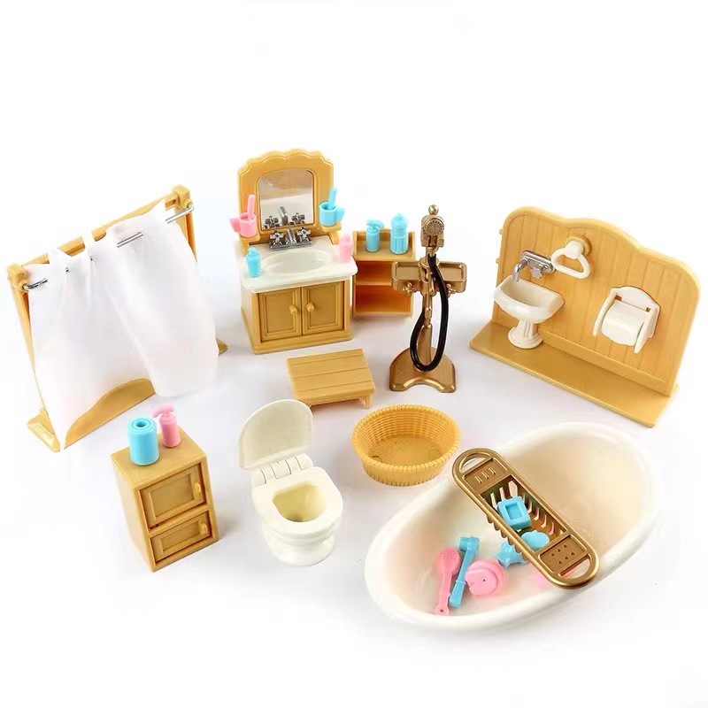 Dollhouse Miniature ของขวัญกล่ - Kids Toys Kitchen Set บทวิจารณ์และราคา