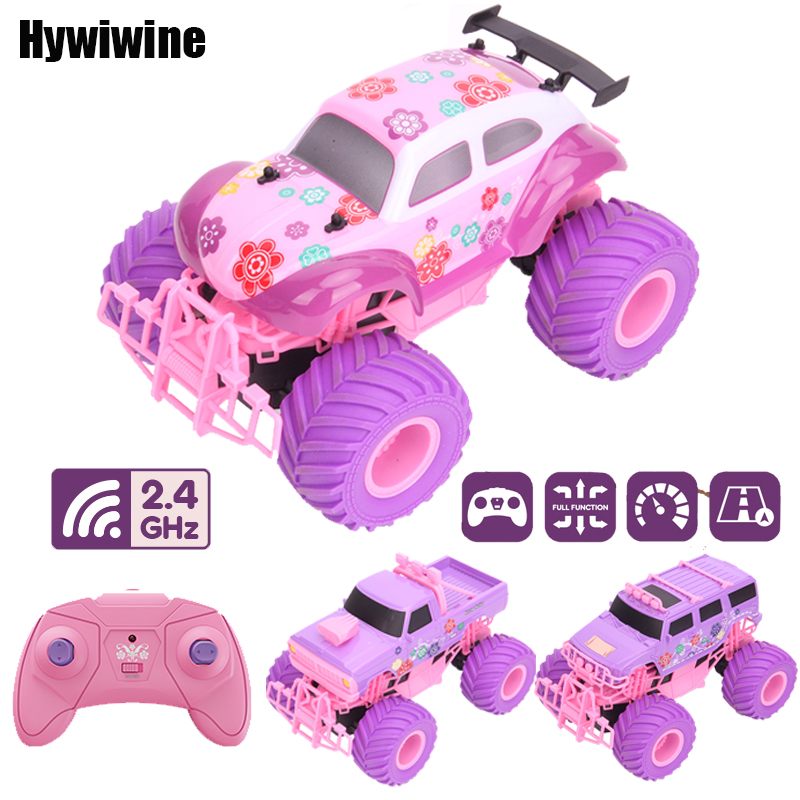 สีชมพู RC รถไดรฟ์ไฟฟ้า Off-Roa - Kids Toys Xmas บทวิจารณ์และราคา