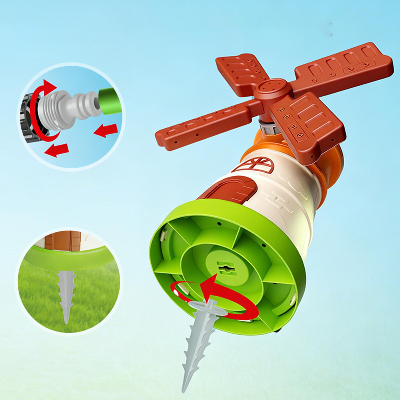 ของเล่นพ่นน้ำหมุนได้รูปกังหันล - Kids Yard Toys บทวิจารณ์และราคา