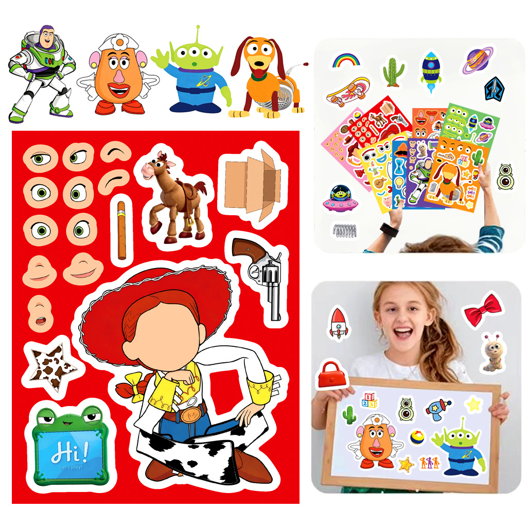 สติกเกอร์ติดหน้าตัวการ์ตูนทอย  - Kids Toys Xmas บทวิจารณ์และราคา