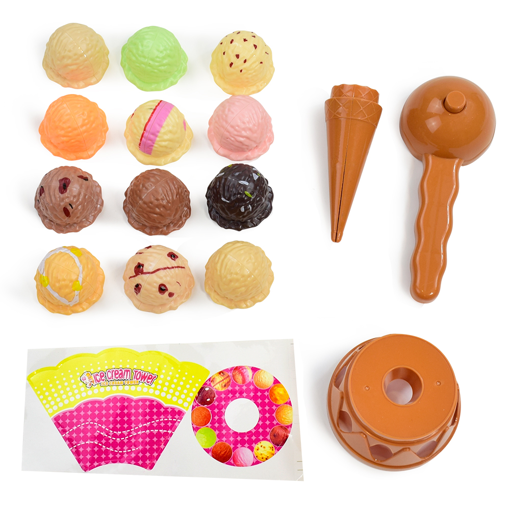 ไอศกรีมเด็กซ้อนเกมจําลองอาหาร  - Kids Toys Kitchen Set บทวิจารณ์และราคา