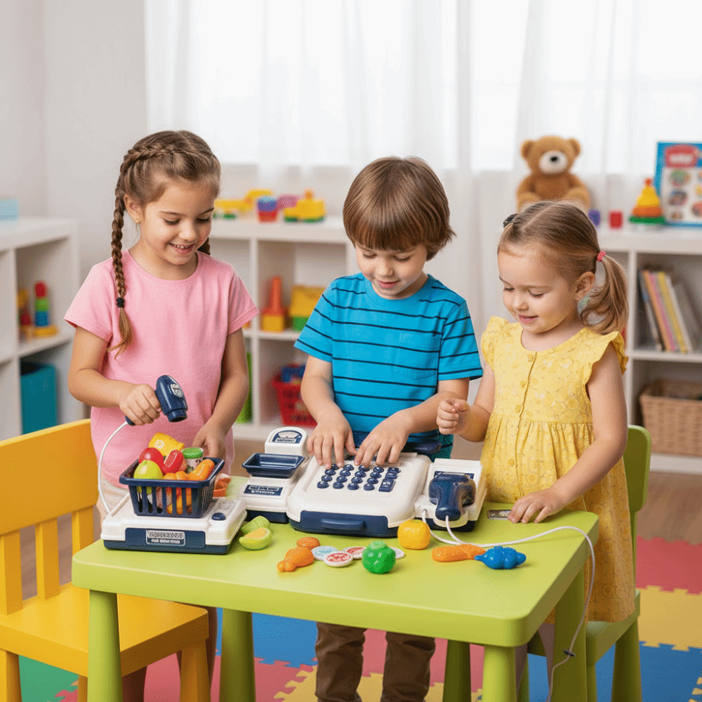 เครื่องจำลองการเล่นบทบาทสมมติ  - Toy Cash Register บทวิจารณ์และราคา